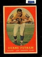1958 TOPPS #55 DUANE PUTNAM VG+ LA RAMS *X84745