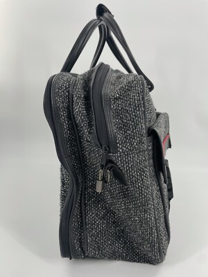 Vintage 80's GIVENCHY Wool Tweed Large Weekender Travel Bag
