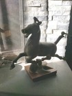 Chinese Antique Solid Bronze Flying Horse