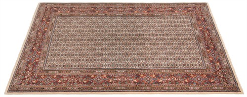 Moud Alfombra Persa Hecha a Mano 255x157 cm-Fine, Oriente, Carpet, Manta, Beige - Imagen 7 de 12