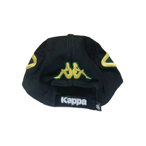 Vtg Kappa Jamaica Football Federation Embroidered Snapback Hat Black/Green/Gold - Picture 2 of 5