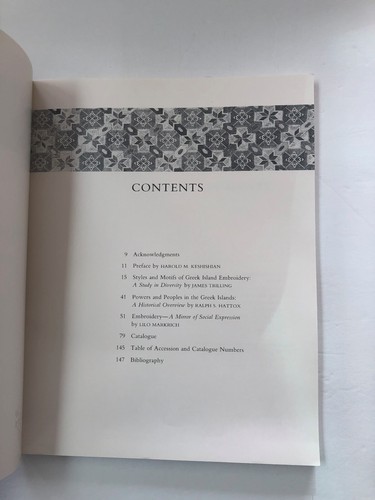 1983 Aegean Crossroads Greek Island Embroideries in Textile Mus, Trilling  EXLIB - Picture 3 of 4