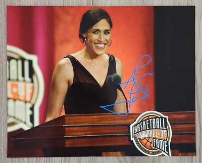 WNBA Rebecca Lobo HOF サイン入り写真 WNBA Rebecca Lobo HOF
