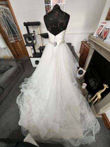 New Justin Alexander 8779 Wedding Dress Size 10 RRP £1899 - Picture 17 of 21