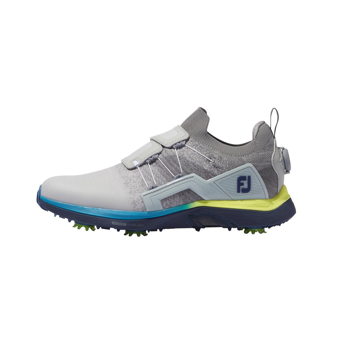 NEW FootJoy Golf Shoes Hyperflex Carbon BOA Light Gray/Blue 25.5