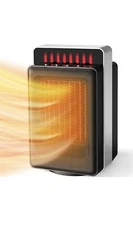 Space Heater 1500W Portable Heater PTC Ceramic Heater w 12h Timer Heating & F...