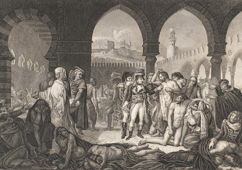 PINHAS (*1795) nach GROS (*1771), Napoleon in Jaffa, Sst. Klassizismus Historie - Bild 3 von 5