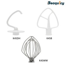 K45DH,K45WW,K45B Mixer Dough Hook Kit Compatible with KitchenAid