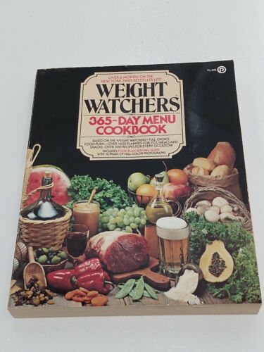 Vintage 1981 Weight Watchers 365-Day Menu Cookbook Paper Back GOOD CONDITION - Picture 1 of 4
