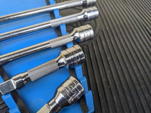#bh167 Snap On 206afx 3/8" drive 5 Piece Knurled Extension Set - Foto 3 di 21