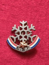 BROCHE SKI E.S.F FLOCON 1 ETOILE DECAT PARIS
