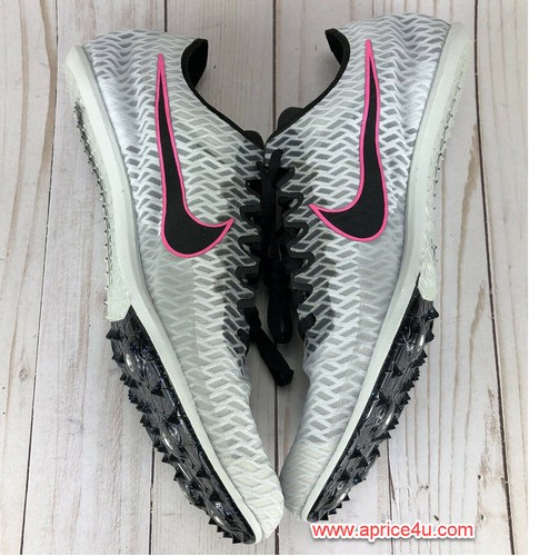 Nike Zoom Mamba V Distance Track Spikes Pure Platinum da uomo AJ1697-002 taglia 11,5 - Foto 9 di 10