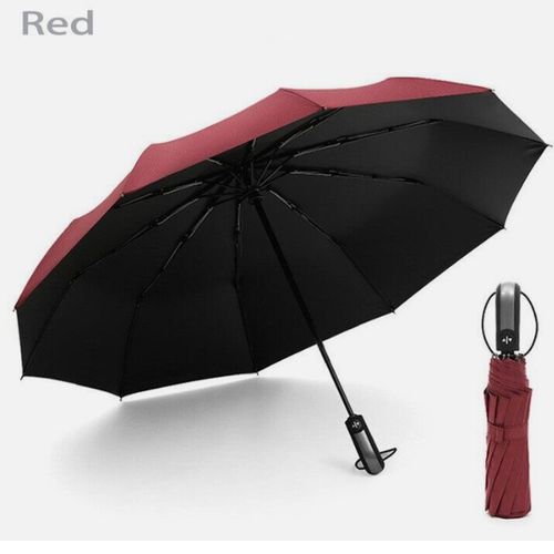 Automatic Umbrella Anti-UV Sun/Rain Windproof 3 Folding Compact Umbrella - Picture 27 of 28