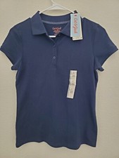 Cat  Jack, Short Sleeve Polo Shirt, school uniforms, Navy L 10/12 , Blue