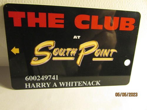 South Point Hotel Casino-Las Vegas, NV.- The Club- slot card-mint - Picture 3 of 3