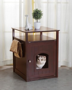 Cat Litter Box Cover Nightstand Table Modern Small Pet Dog House Image Is Loading Cat Litter Box Cover Nightstand Table Modern Small