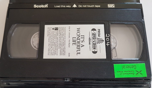 It's a Wonderful Life VHS 1946 Silver Screen Edition Clamshell Prism Canada 1985 - Picture 6 of 10