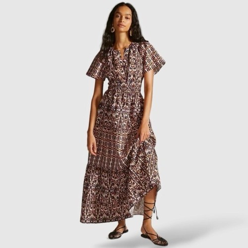 Maxi Vestido Anthropologie Maeve Somerset Talla Mediana Nuevo con Etiquetas - Imagen 6 de 11