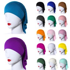 Muslim Small Hats Islamic Hijab Underscarf Women Arab Turban Soft Headwrap Caps
