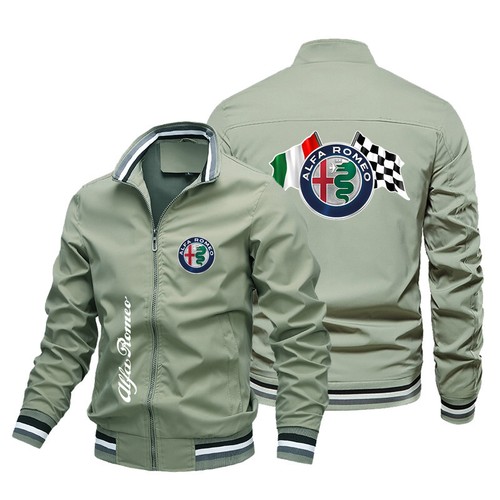 Giacca sportiva leggera primaverile con logo Alfa Romeo - Foto 23 di 47