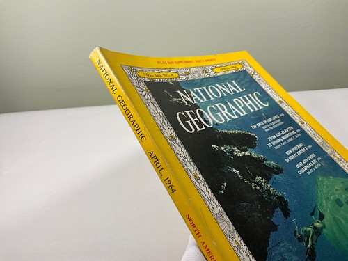 National Geographic Nat Geo Vol. 125, No.4 Sea Expedition, Cat Lovers April 1964 - Picture 9 of 21