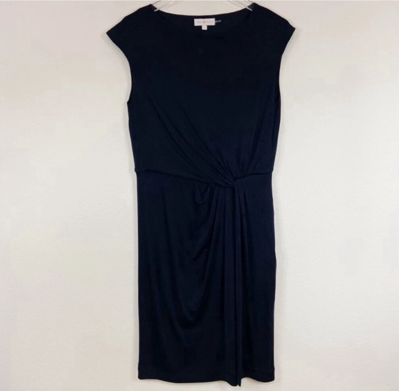 Tory Burch Abito nero Odila avvolgente taglia L