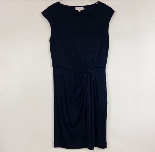 Tory Burch | Black Odila Wrap Dress Sz L - Picture 3 of 6