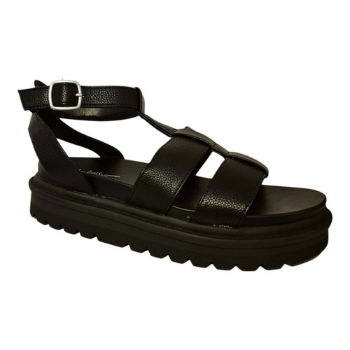 Womens Chunky Sandals Ladies Thick Block Sole Flatform Strappy Summer Shoes Size - Picture 6 of 17