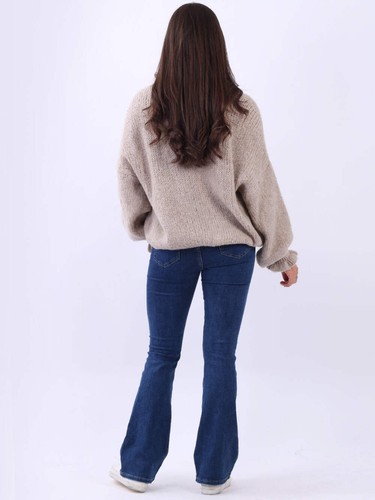 Solid Woolen Italian Crop Cardigan Triple Knot Women Knitted Open Front Jumper - Picture 16 of 27