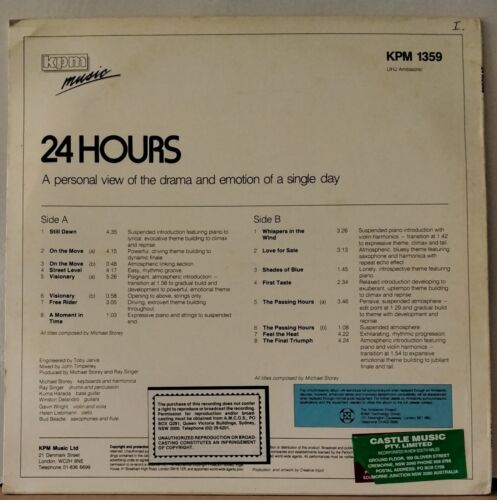 MICHAEL STOREY - 24 HOURS 1986 KPM MUSIC KPM 1359 UK VINYL LP - Bild 2 von 3