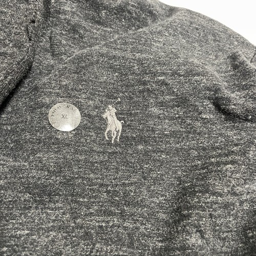 Polo Ralph Lauren Shaw Neck Cardigan Sweatshirt Black Marble Mens XL NWT $138 - Picture 6 of 11