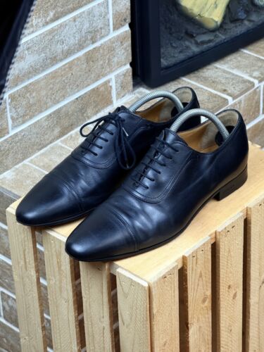 Mens Gucci Black Leather Oxford Formal Shoes Size UK6.5 US7.5 EU:40.5 - Picture 3 of 14