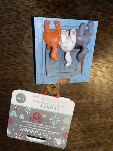 Disney Ornament Sketchbook Legacy 2020 Aristocats Marie Toulouse Berlioz 1/12 - Picture 4 of 4