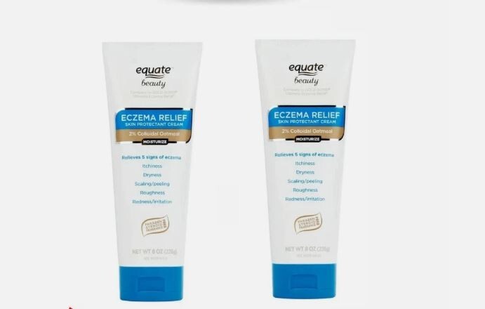 Equate Beauty Eczema Relief Skin Protection Cream 8 oz Pack of 2