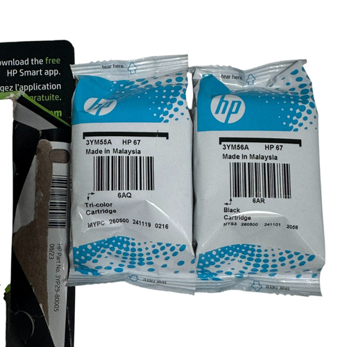 Original 2er-Pack HP 67 Schwarz/Dreifarbig Tintenpatronen 3YP29AN#140 Open Box 2026 - Bild 2 von 4