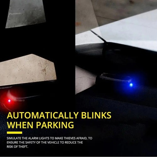LED Solar Powered Car Dummy Alarm Stimulated Anti-Theft Flashing Warning Light - Picture 6 of 11