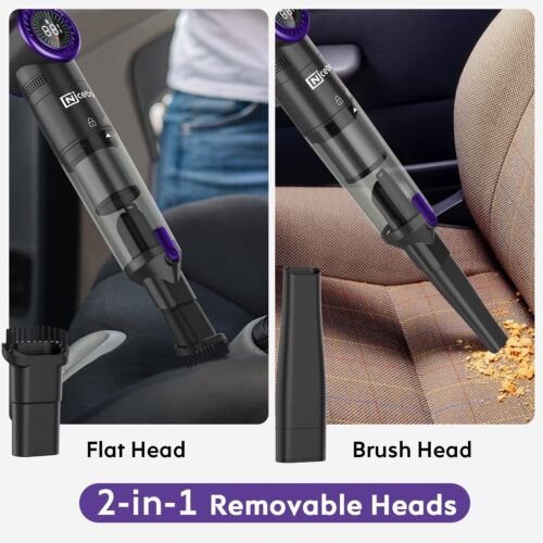 NICEBAY EV-H065 Cordless Handheld Vacuum Cleaner (Purple) - Renewed - Picture 5 of 7