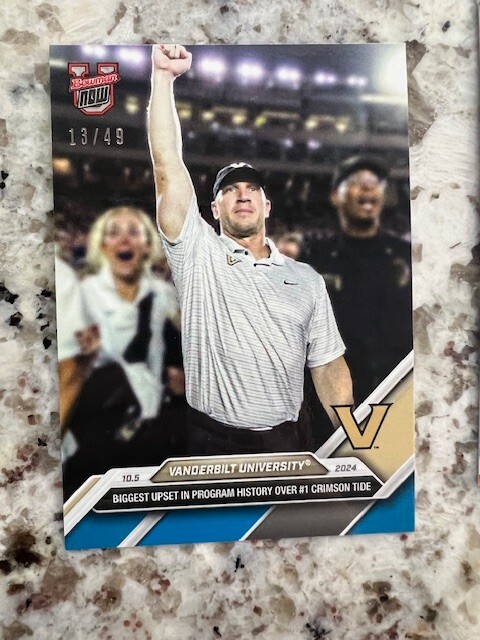 2024-25 BOWMAN U NOW BLUE PARALLEL CARD 13/49 VANDERBILT COMMODORES #23 BEAT BAM