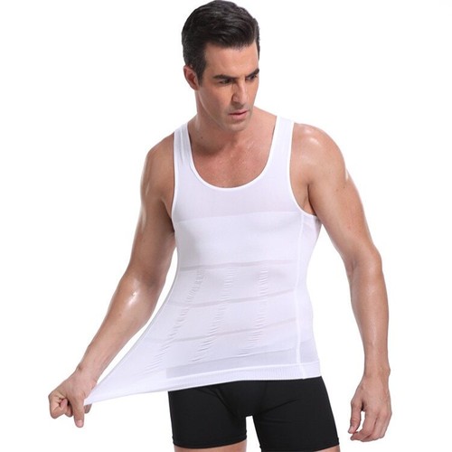 Men Slimming Body Shaper Waist Trainer Vest Tummy Control Posture Shirt New US - Picture 4 of 16