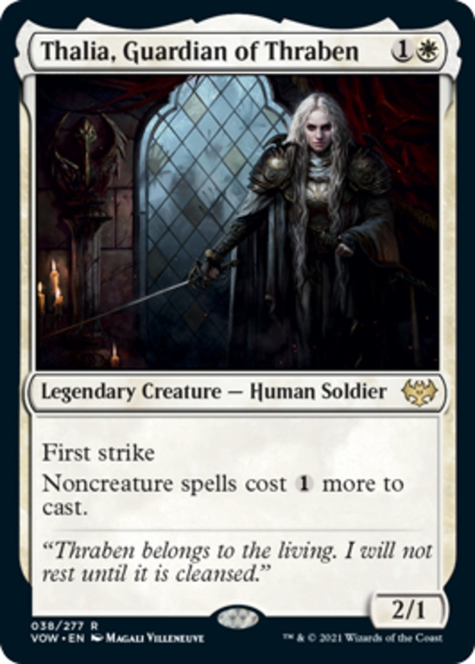 Thalia Guardian of Thraben 1x FOIL DKA MTG Dark Ascension Rare NM white Thalia Guardian of Thraben 1x FOIL DKA MTG Dark Ascension Rare NM white