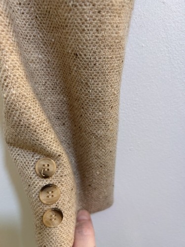 Vintage Pendleton Wool 3 Button Closure Size 8 Beige Suit Business Jacket Blazer - 第 9/22 張圖片