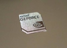 Graphics nVidia GeForce Label / Aufkleber / Sticker / Badge / Logo 17x18mm 209 