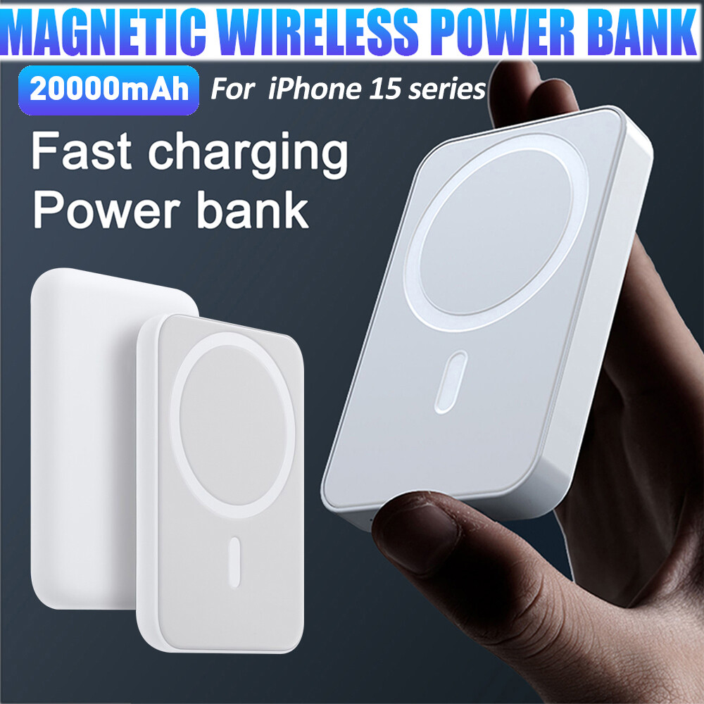 20000mAh Power Bank Magnetic Battery Pack Wireless Charger For