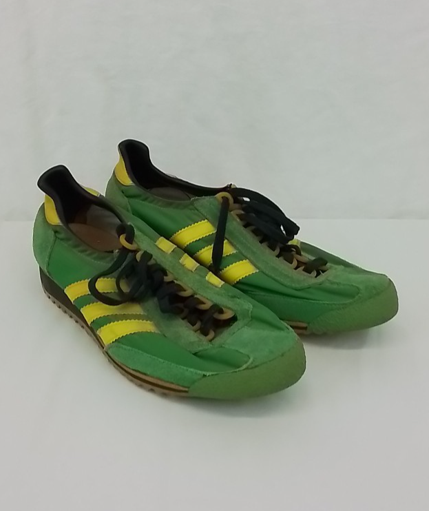 Vintage 1970s Adidas Running Shoes Men's 8.5-9 Green West Vintage 1970s Adidas Running Shoes Men's 8.5-9 Green West