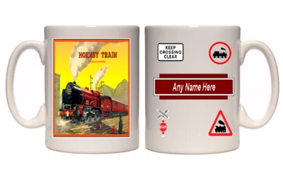 XPRES Personalised Hornby Train Mug gift idea mug free uk postage