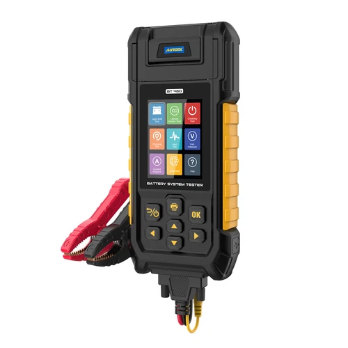 AUTOOL BT960 Lead-acid & Lithium Battery Tester 0-80V Data Printer HD Display