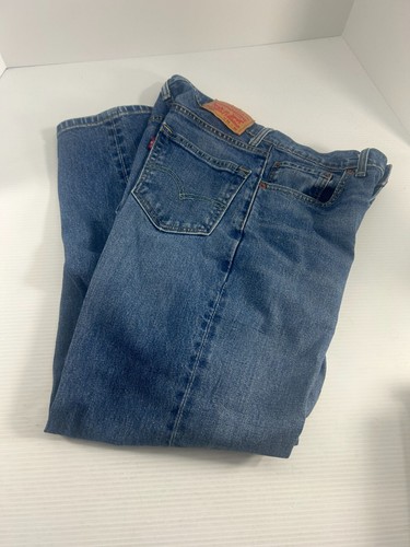 Levis Mens 550 Jeans Size 31 X 30 Relaxed Fit Straight Leg Blue Denim Stretch - Picture 7 of 8