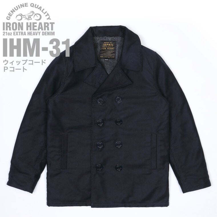 Iron Heart IHM-31 Whip code P coat Size L XL XXL XXXL Navy Made in Japan