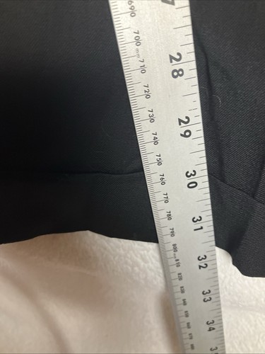 Jones New York Formal Dress Pants Mens 46x32 Trevor Worsted Wool Black - Picture 7 of 16
