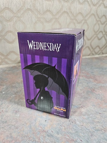 Chia Pet WEDNESDAY Decorative Pottery Planter Addam’s Family NEW in box - Picture 5 of 10
